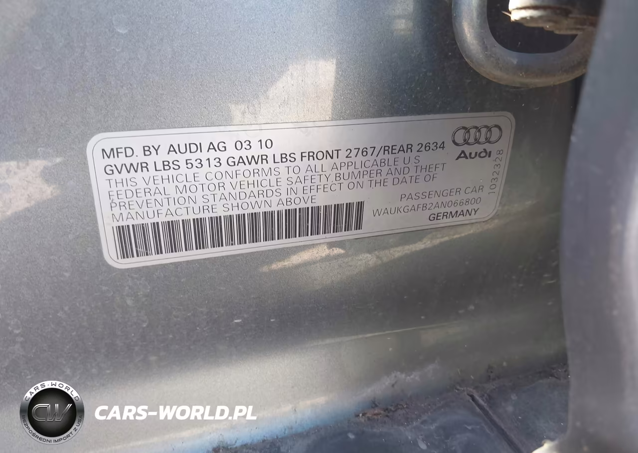 2010 Audi A6 3.0 Premium VIN:WAUKGAFB2AN066800 - 9