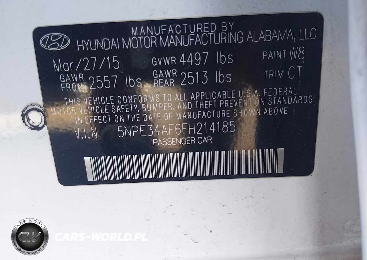 2015 Hyundai Sonata Sport VIN:5NPE34AF6FH214185 - 9
