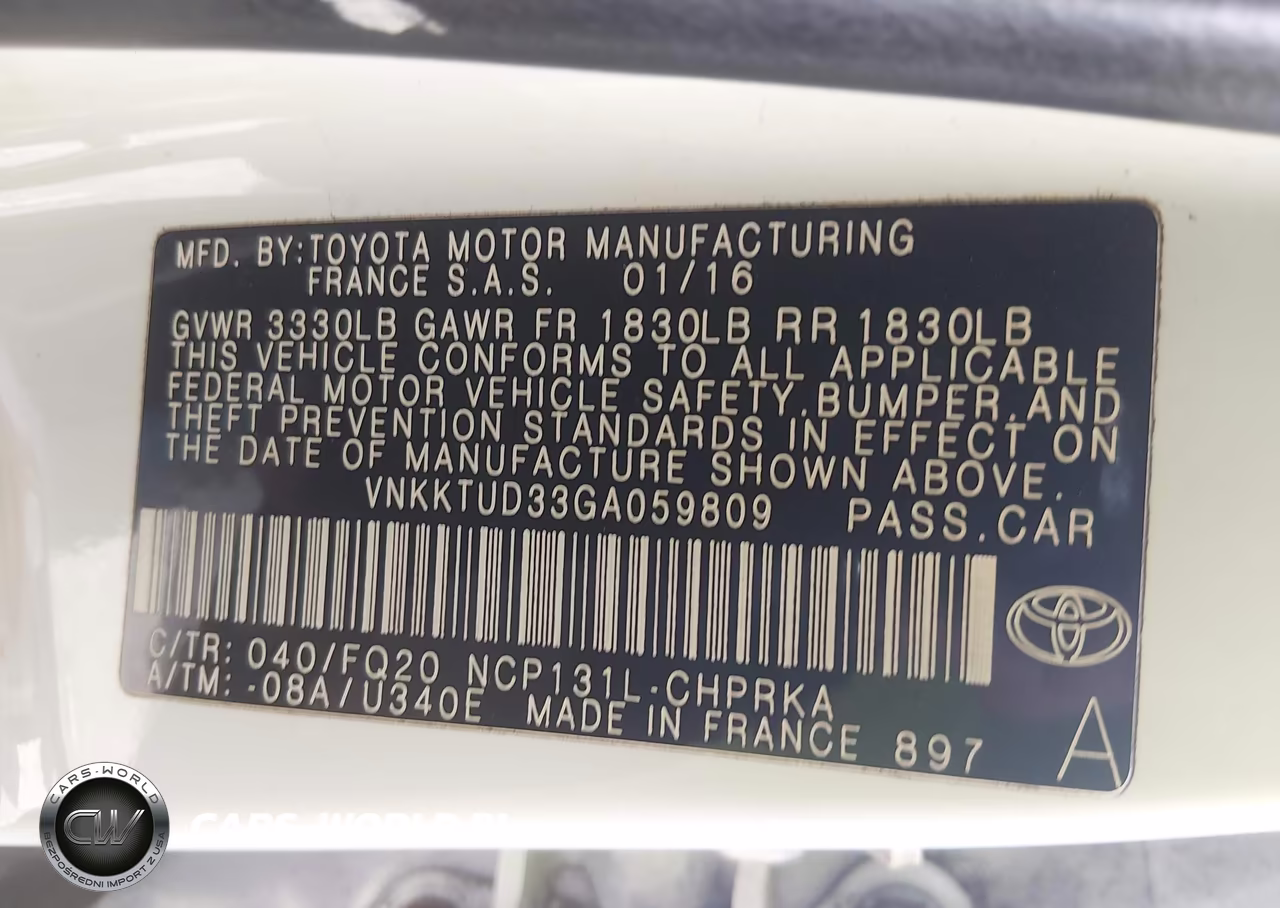 2016 Toyota Yaris L VIN:VNKKTUD33GA059809 - 9
