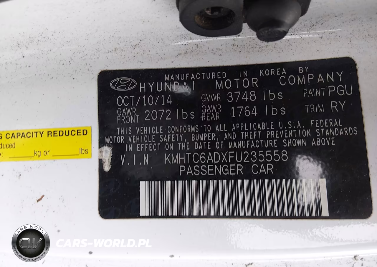 2015 Hyundai Veloster VIN:KMHTC6ADXFU235558 - 9