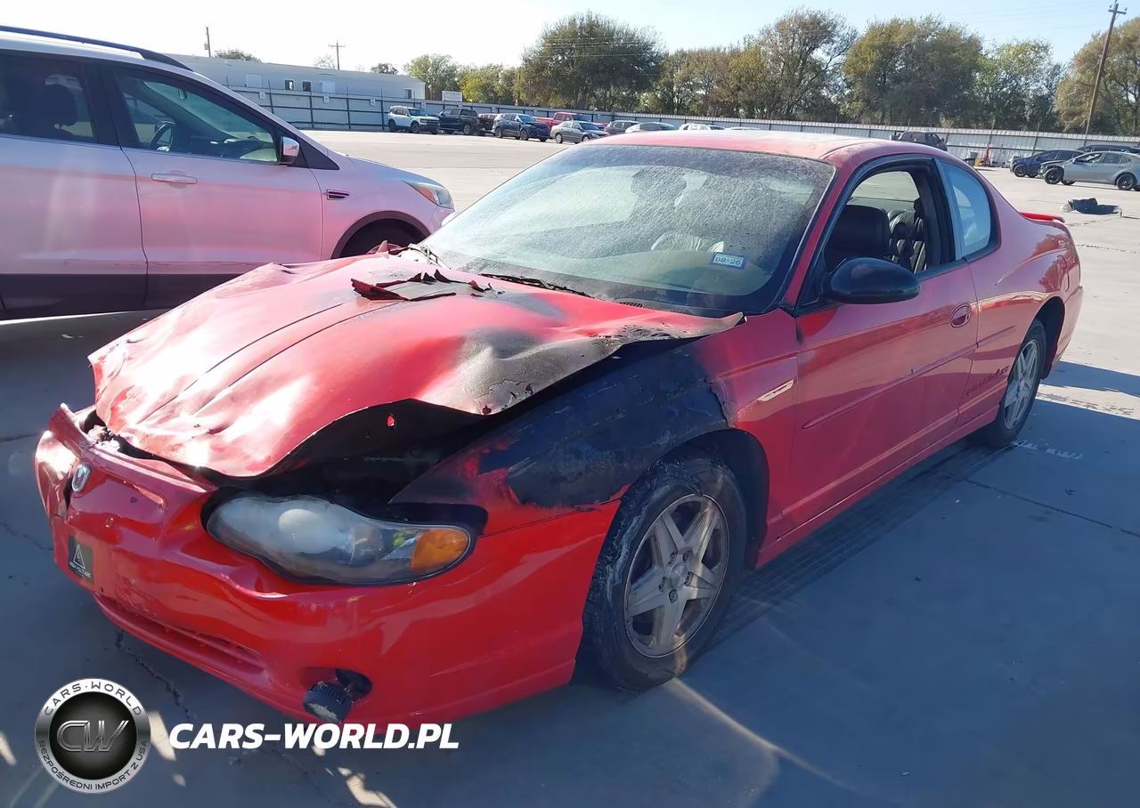 2001 Chevrolet Monte Carlo Ss VIN:2G1WX15K919198132 - 2