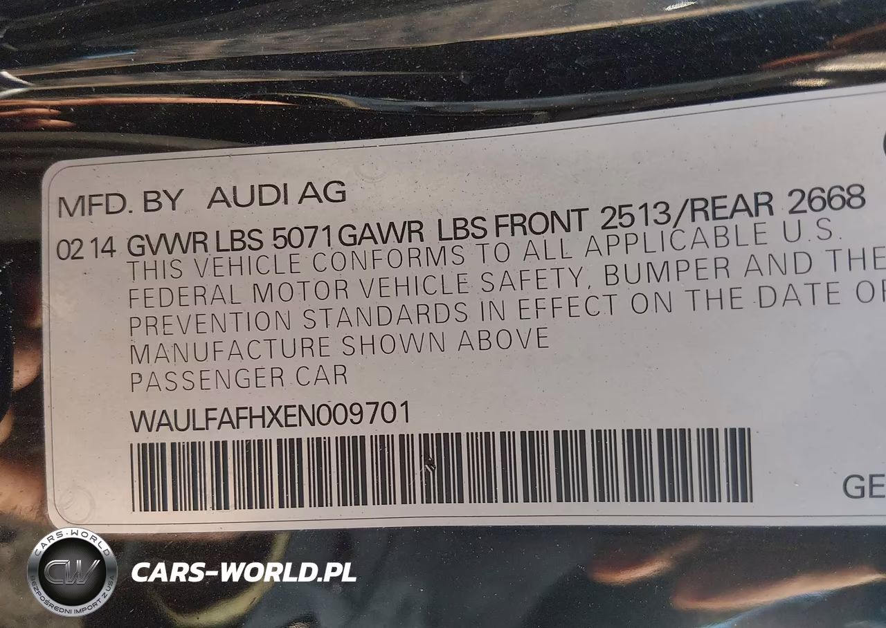 2014 Audi A5 2.0T Premium VIN:WAULFAFHXEN009701 - 9