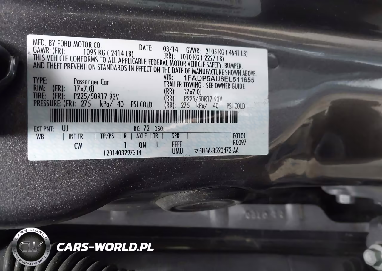 2014 Ford C-Max Hybrid Se VIN:1FADP5AU6EL511655 - 9