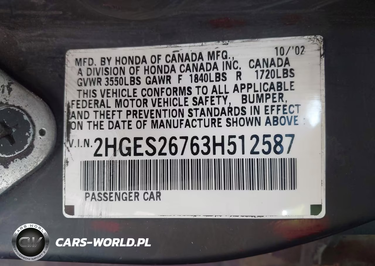 2003 Honda Civic Ex VIN:2HGES26763H512587 - 9