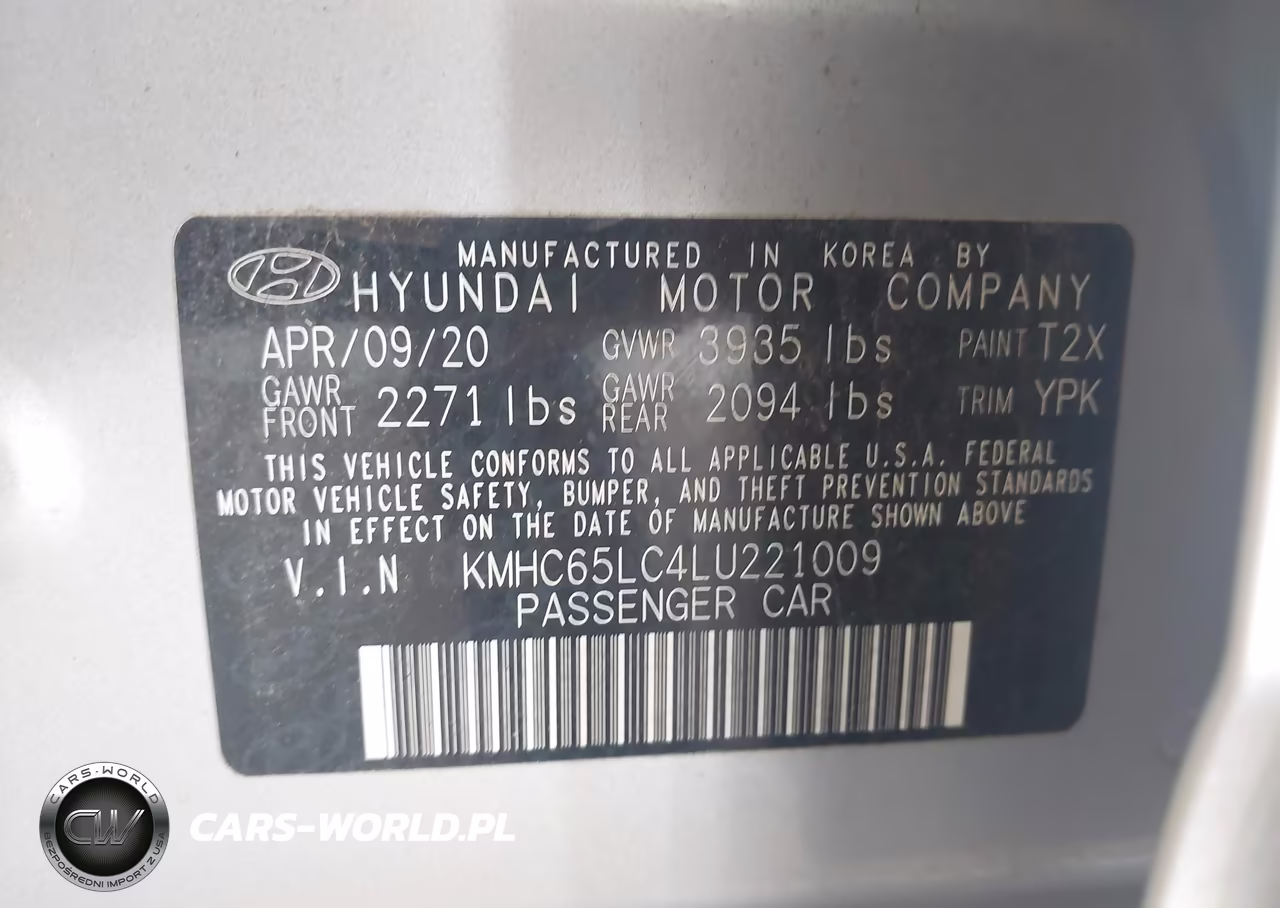 2020 Hyundai Ioniq Hybrid Blue VIN:KMHC65LC4LU221009 - 9