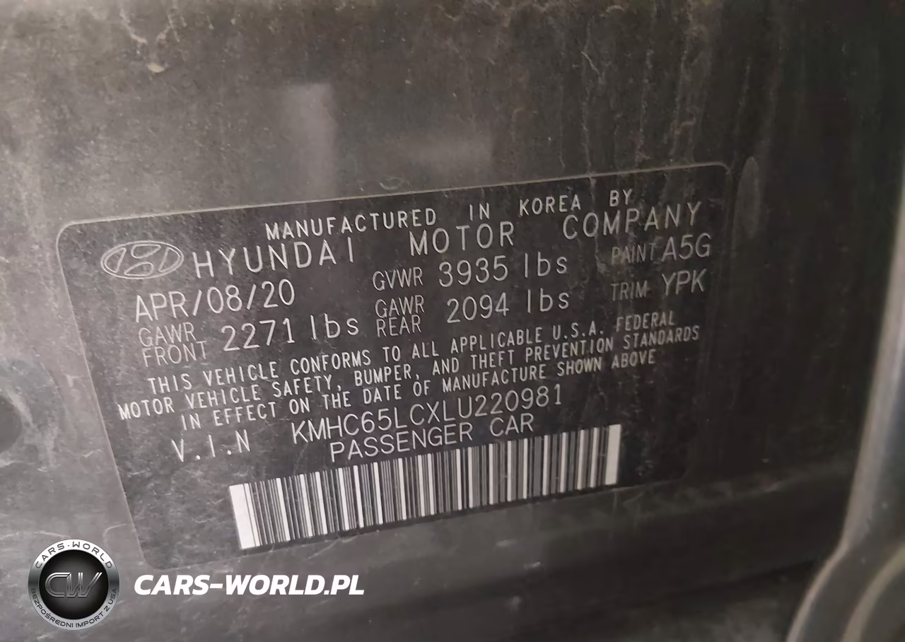 2020 Hyundai Ioniq Hybrid Blue VIN:KMHC65LCXLU220981 - 9