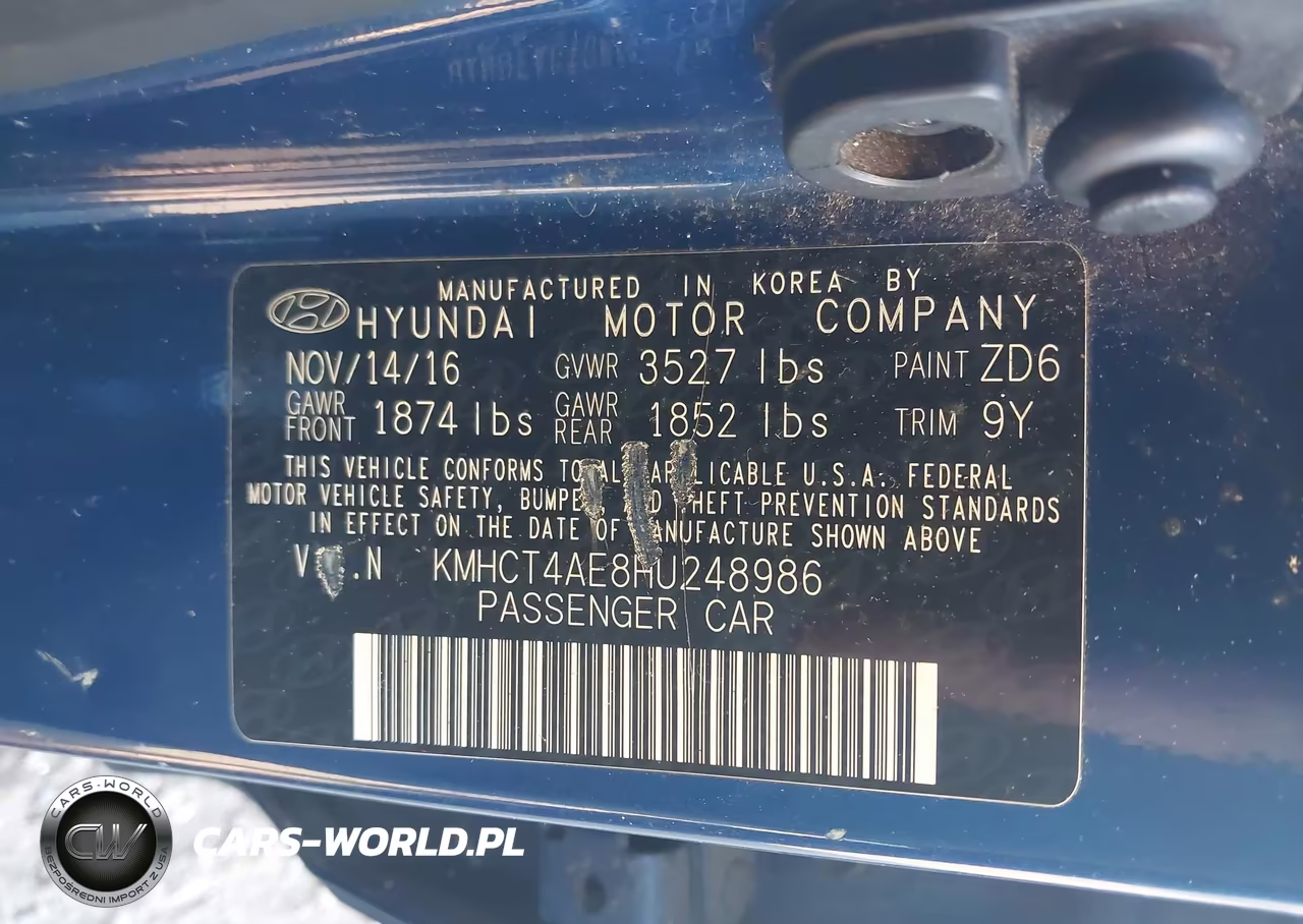 2017 Hyundai Accent Se VIN:KMHCT4AE8HU248986 - 9