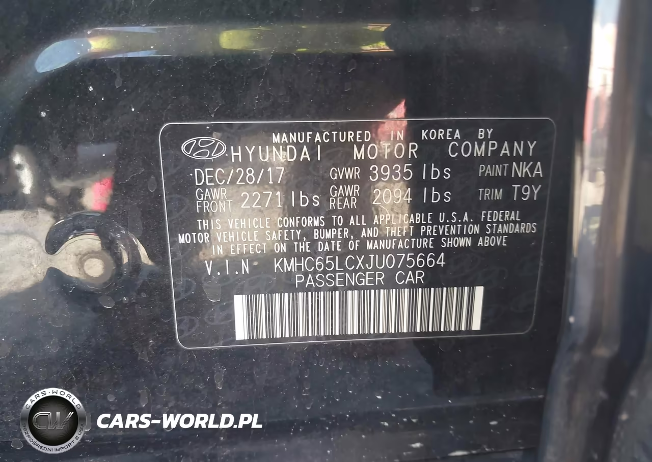 2018 Hyundai Ioniq Hybrid Blue VIN:KMHC65LCXJU075664 - 9