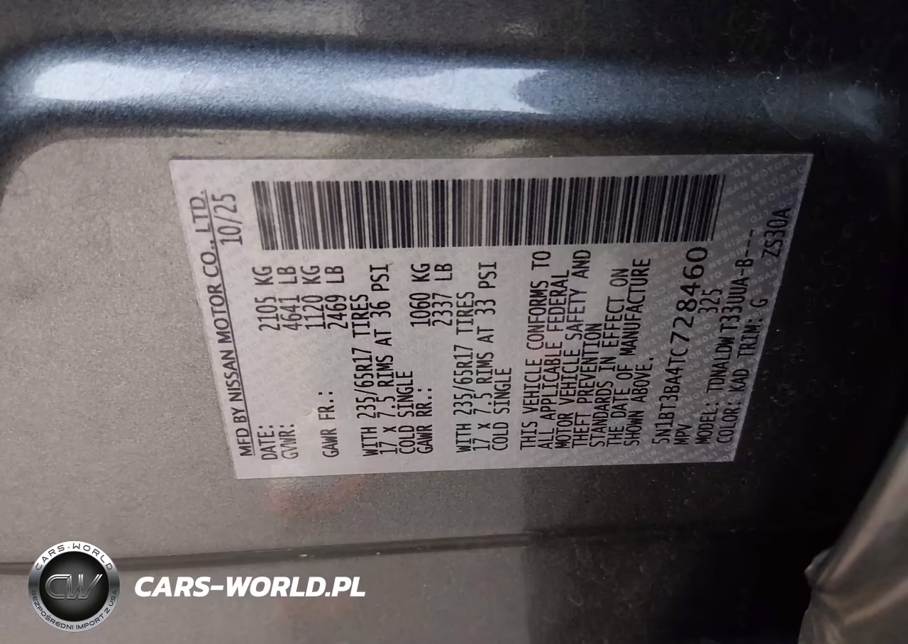 2026 Nissan Rogue Sv VIN:5N1BT3BA4TC728460 - 9