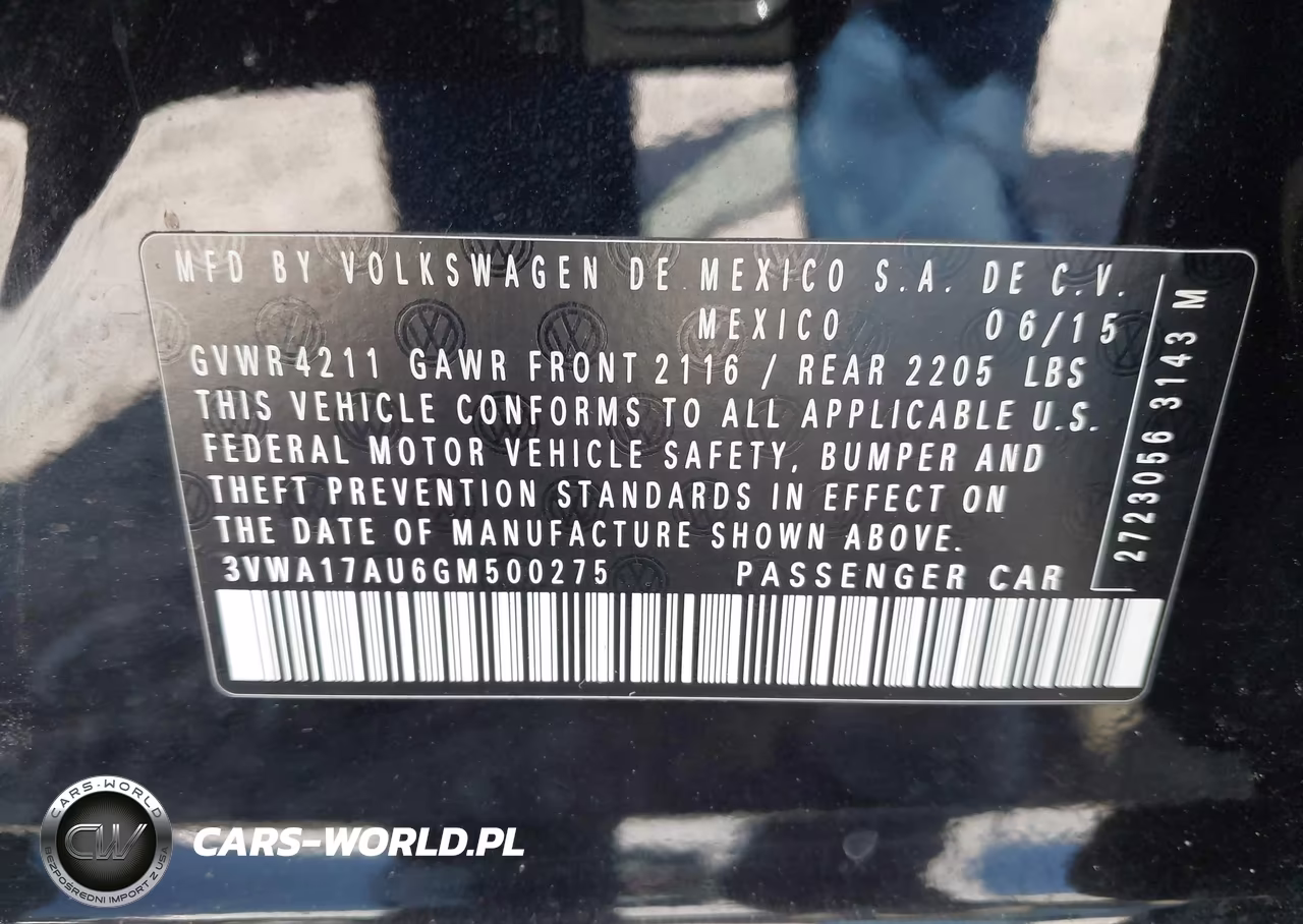 2016 Volkswagen Golf Sportwagen Tsi S 4-Door VIN:3VWA17AU6GM500275 - 9