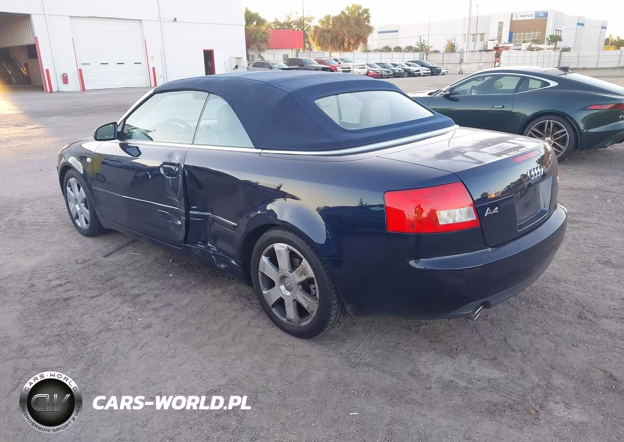 2006 Audi A4 3.0 VIN:WAUDT48H96K009381 - 3