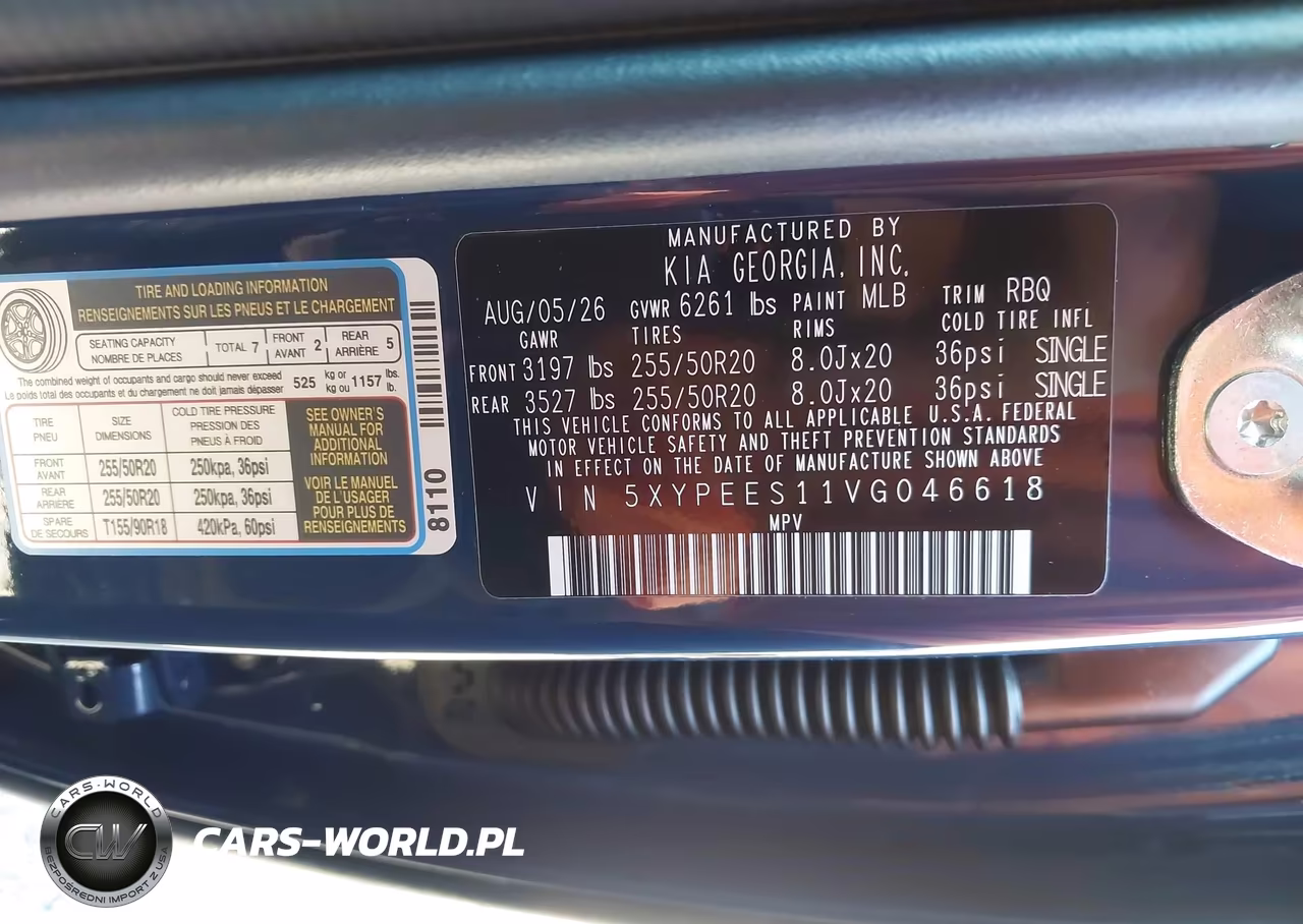 2027 Kia Telluride S VIN:5XYPEES11VG046618 - 9