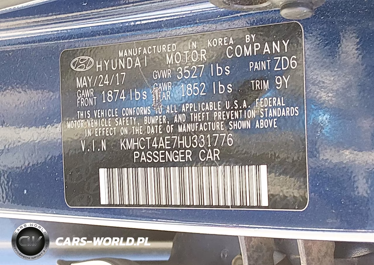 2017 Hyundai Accent Se VIN:KMHCT4AE7HU331776 - 9