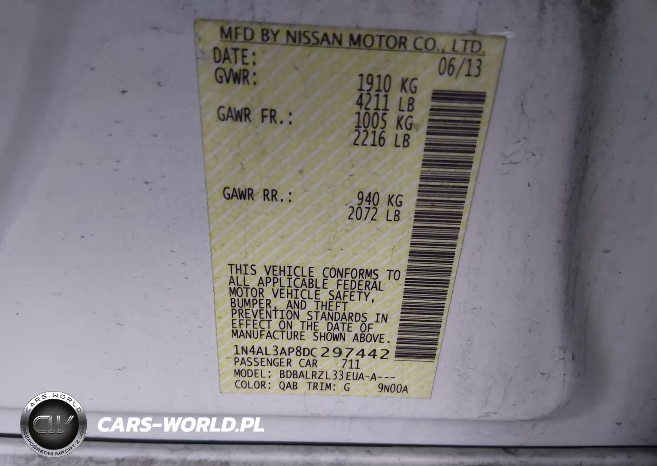 2013 Nissan Altima 2.5 S VIN:1N4AL3AP8DC297442 - 9