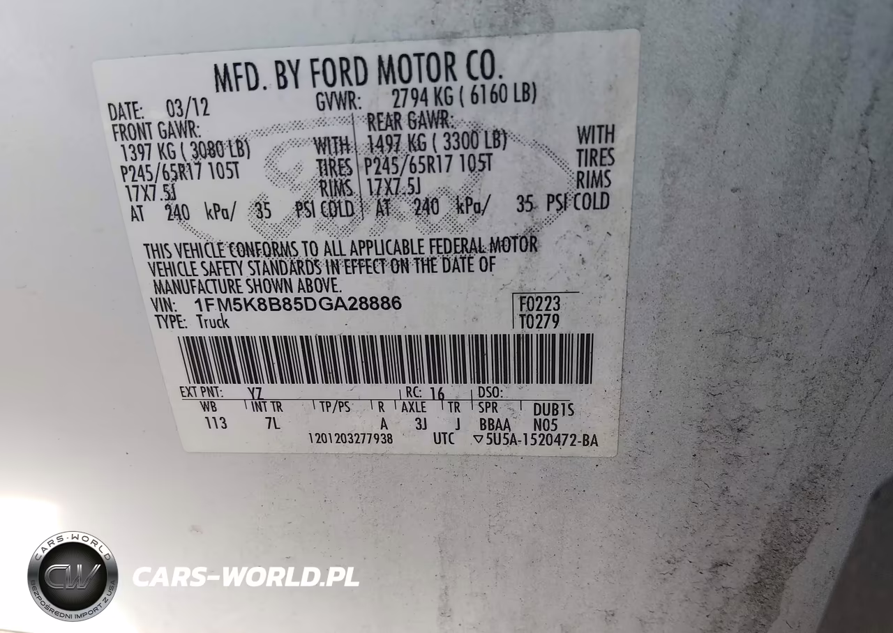 2013 Ford Explorer VIN:1FM5K8B85DGA28886 - 9