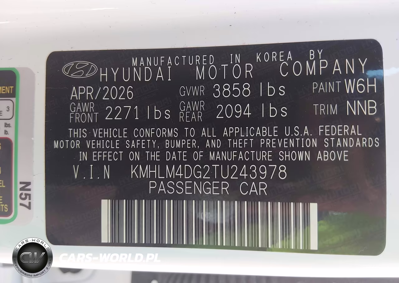 2026 Hyundai Elantra Sel Sport VIN:KMHLM4DG2TU243978 - 9