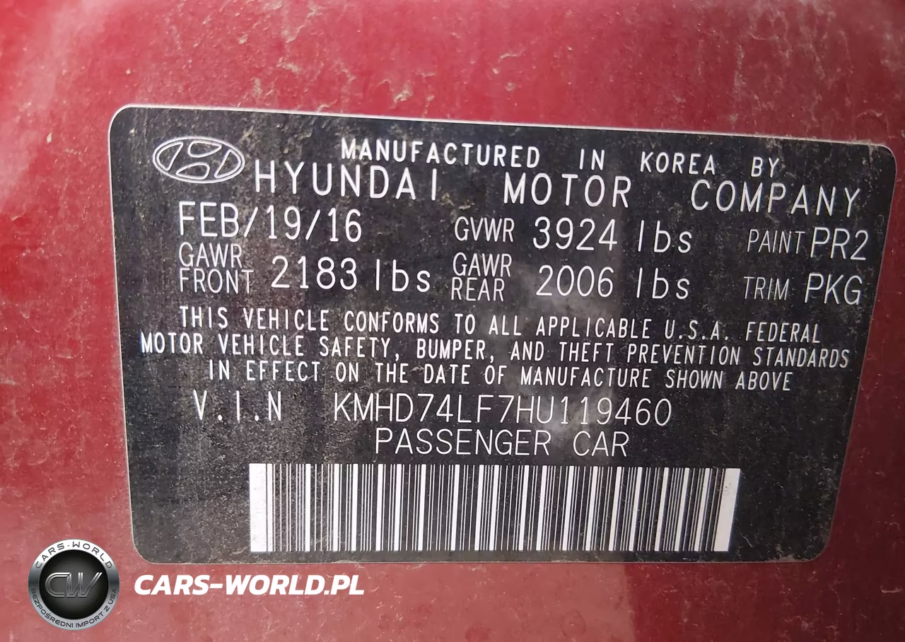 2017 Hyundai Elantra Se VIN:KMHD74LF7HU119460 - 9