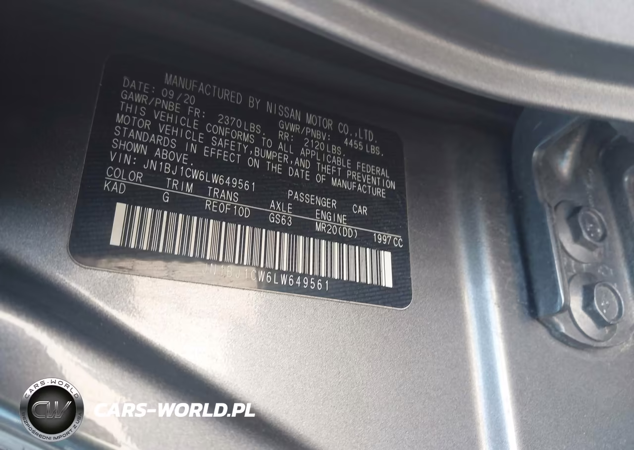 2020 Nissan Rogue Sport Sl Awd Xtronic Cvt VIN:JN1BJ1CW6LW649561 - 9