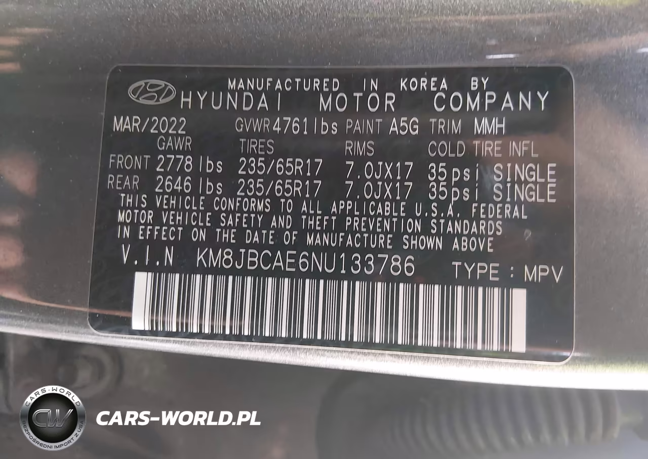 2022 Hyundai Tucson Sel VIN:KM8JBCAE6NU133786 - 9