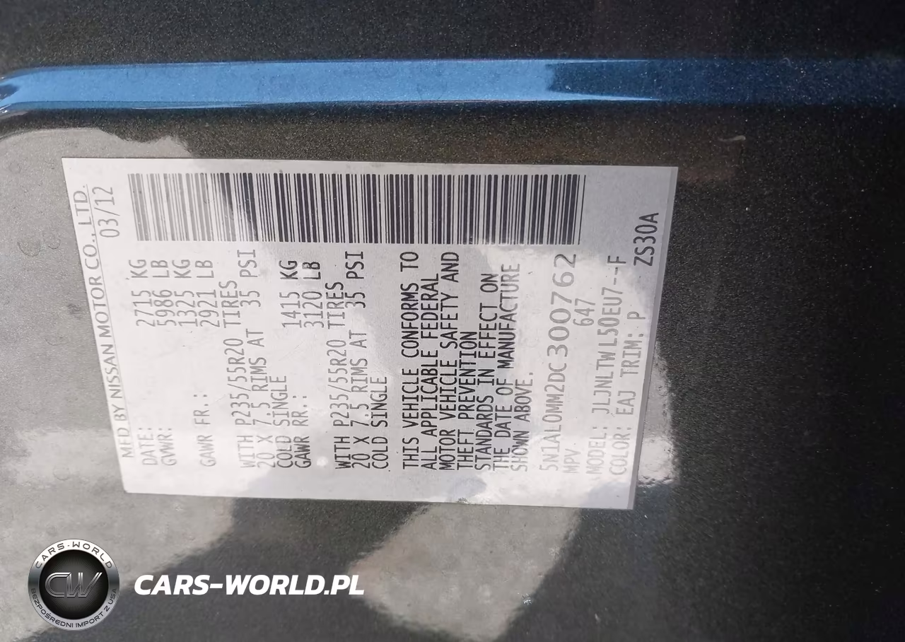 2013 Infiniti Jx35 VIN:5N1AL0MM2DC300762 - 9