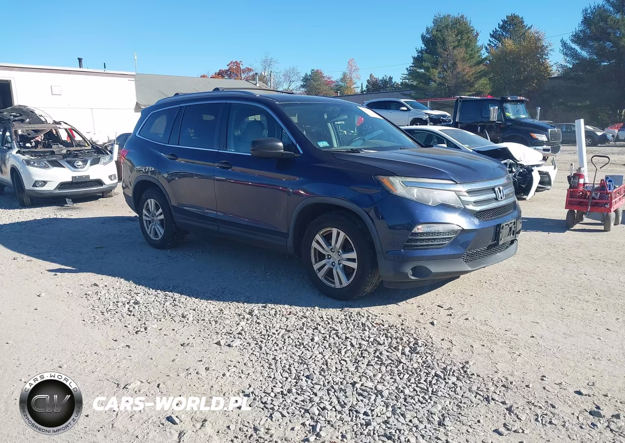 2016 Honda Pilot Lx VIN:5FNYF6H18GB043921 - 1