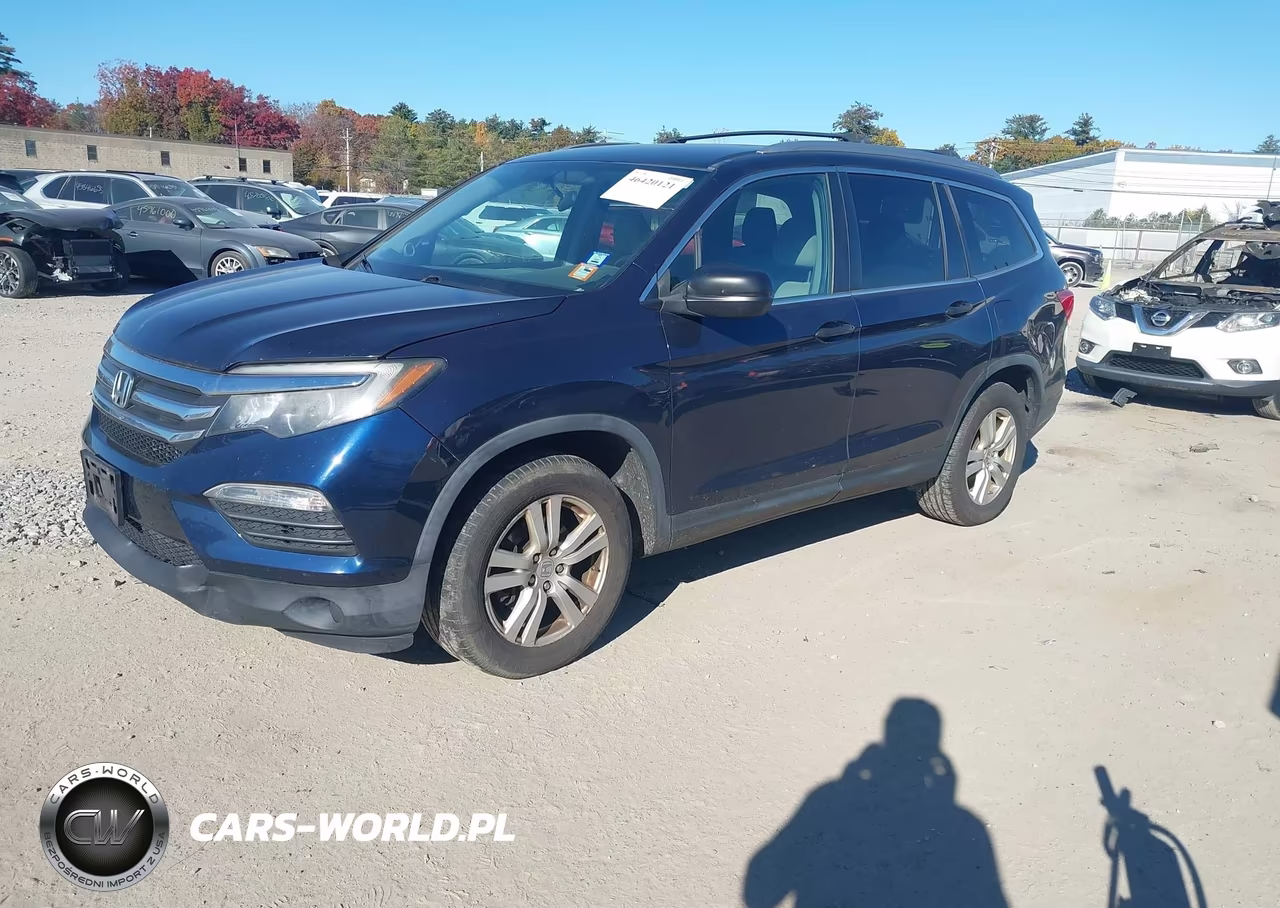 2016 Honda Pilot Lx VIN:5FNYF6H18GB043921 - 2