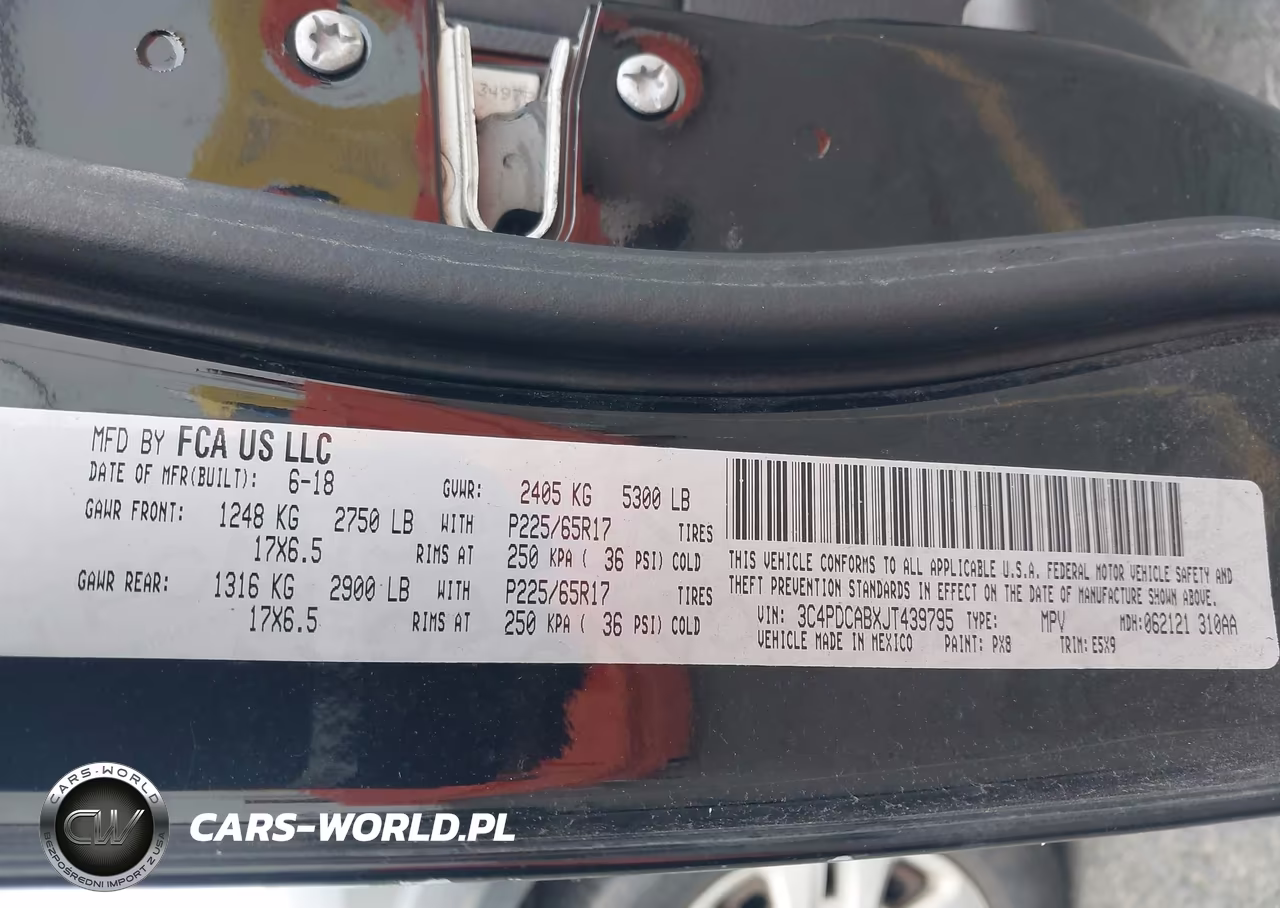 2018 Dodge Journey Se VIN:3C4PDCABXJT439795 - 9