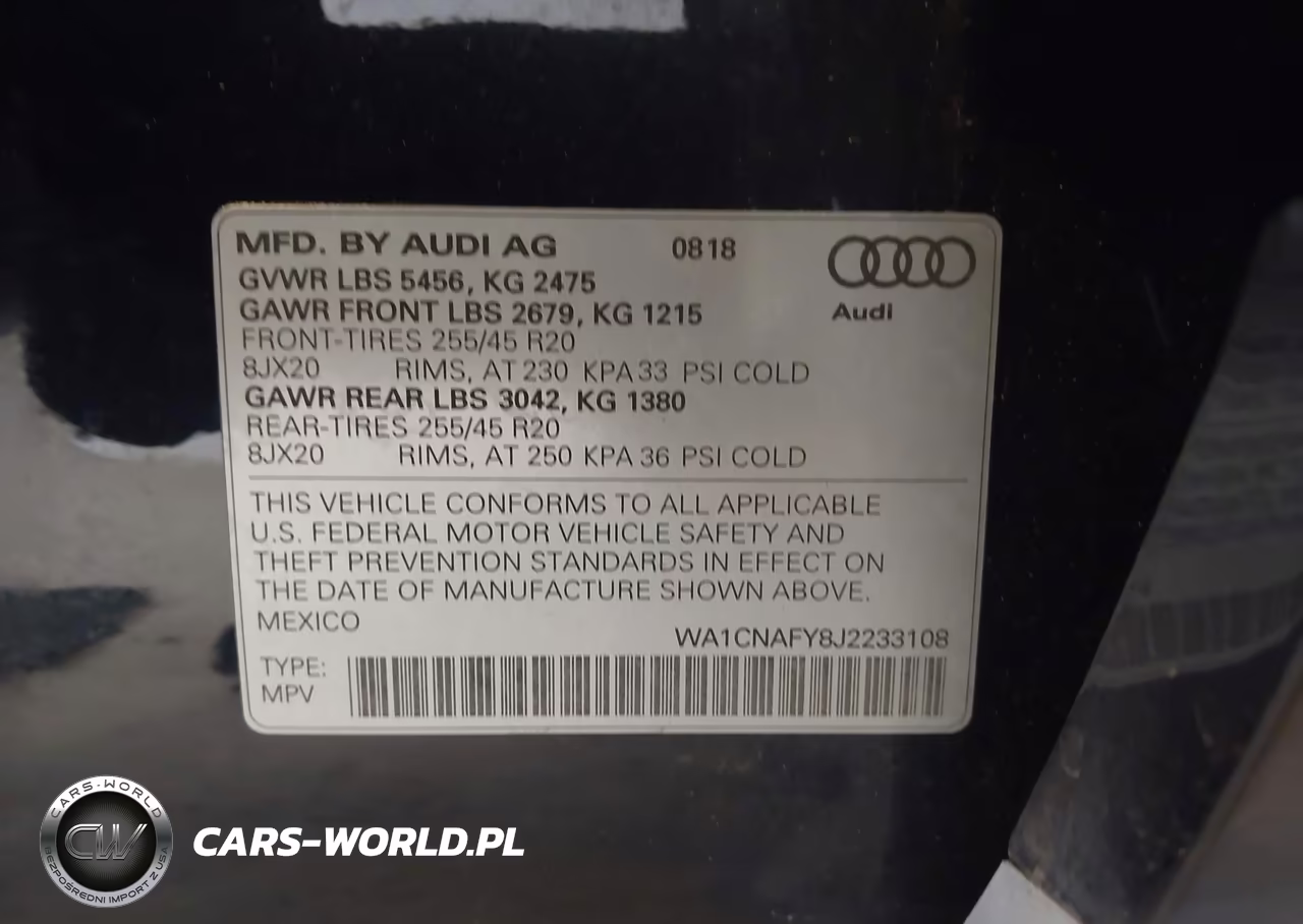 2018 Audi Q5 2.0T Premium-2.0T Tech Premium VIN:WA1CNAFY8J2233108 - 9