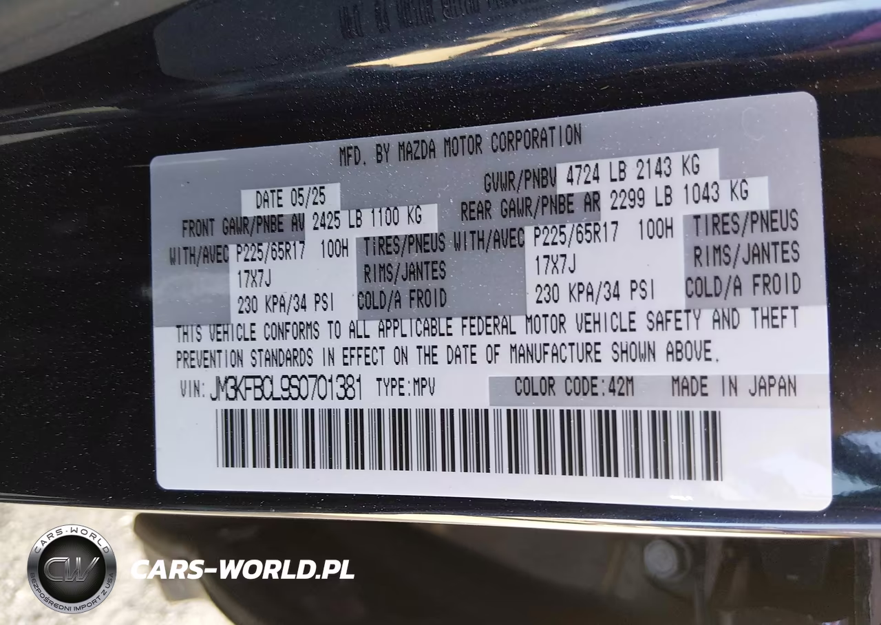 2025 Mazda Cx-5 2.5 S Preferred VIN:JM3KFBCL9S0701381 - 9