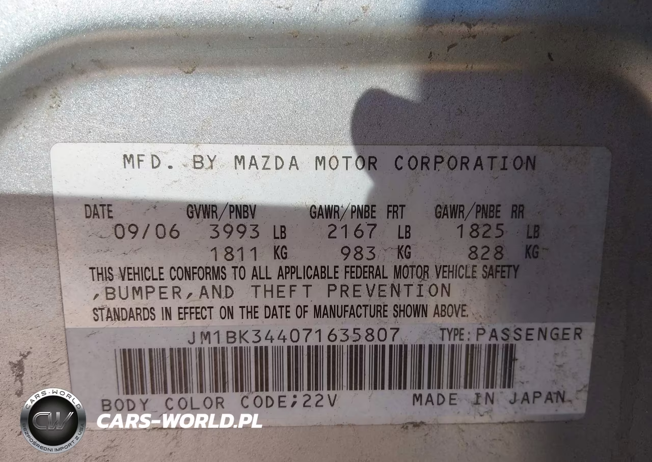 2007 Mazda Mazda3 S Grand Touring VIN:JM1BK344071635807 - 9