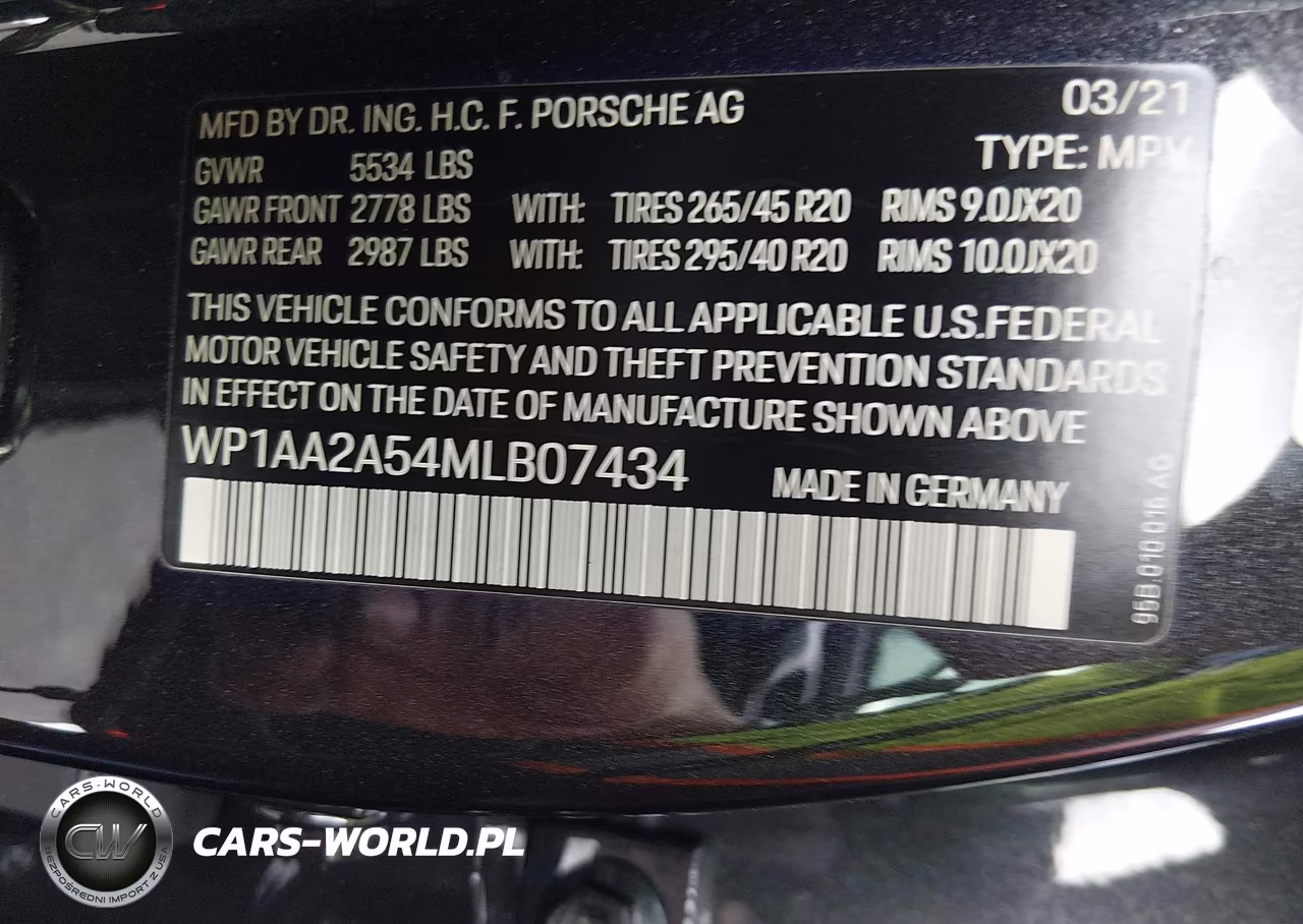 2021 Porsche Macan VIN:WP1AA2A54MLB07434 - 18