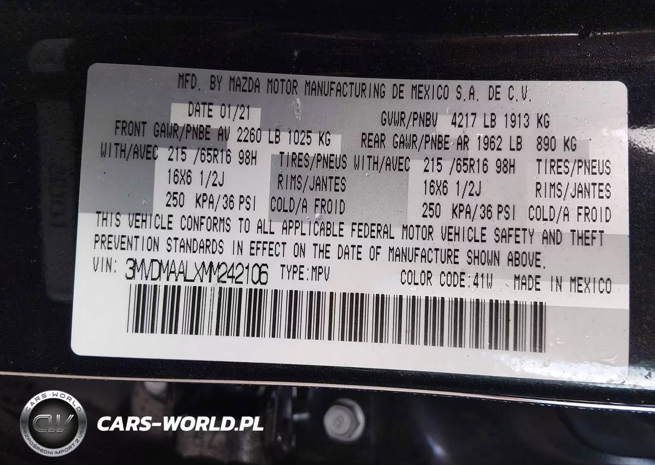 2021 Mazda Cx-30 2.5 S VIN:3MVDMAALXMM242106 - 9