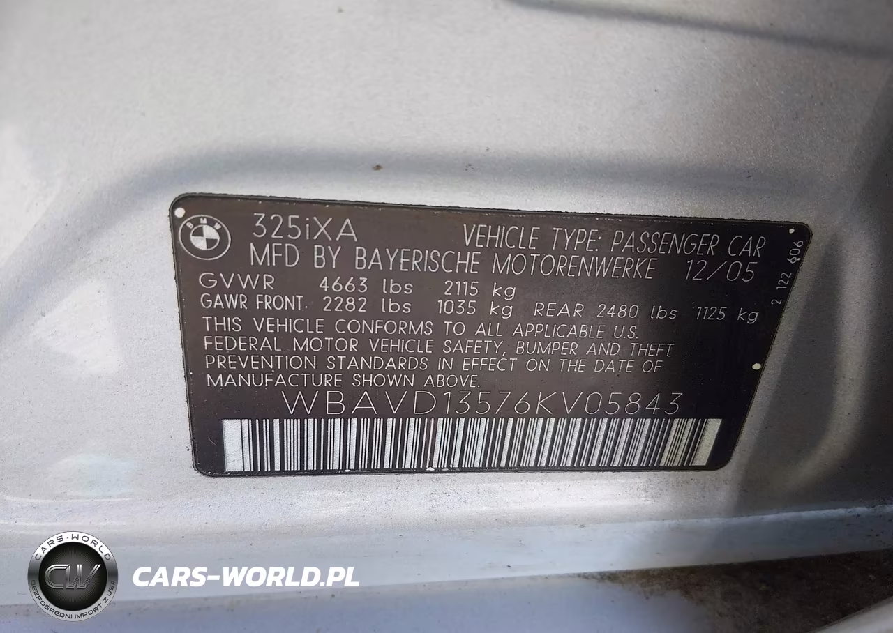 2006 BMW 325Xi VIN:WBAVD13576KV05843 - 9