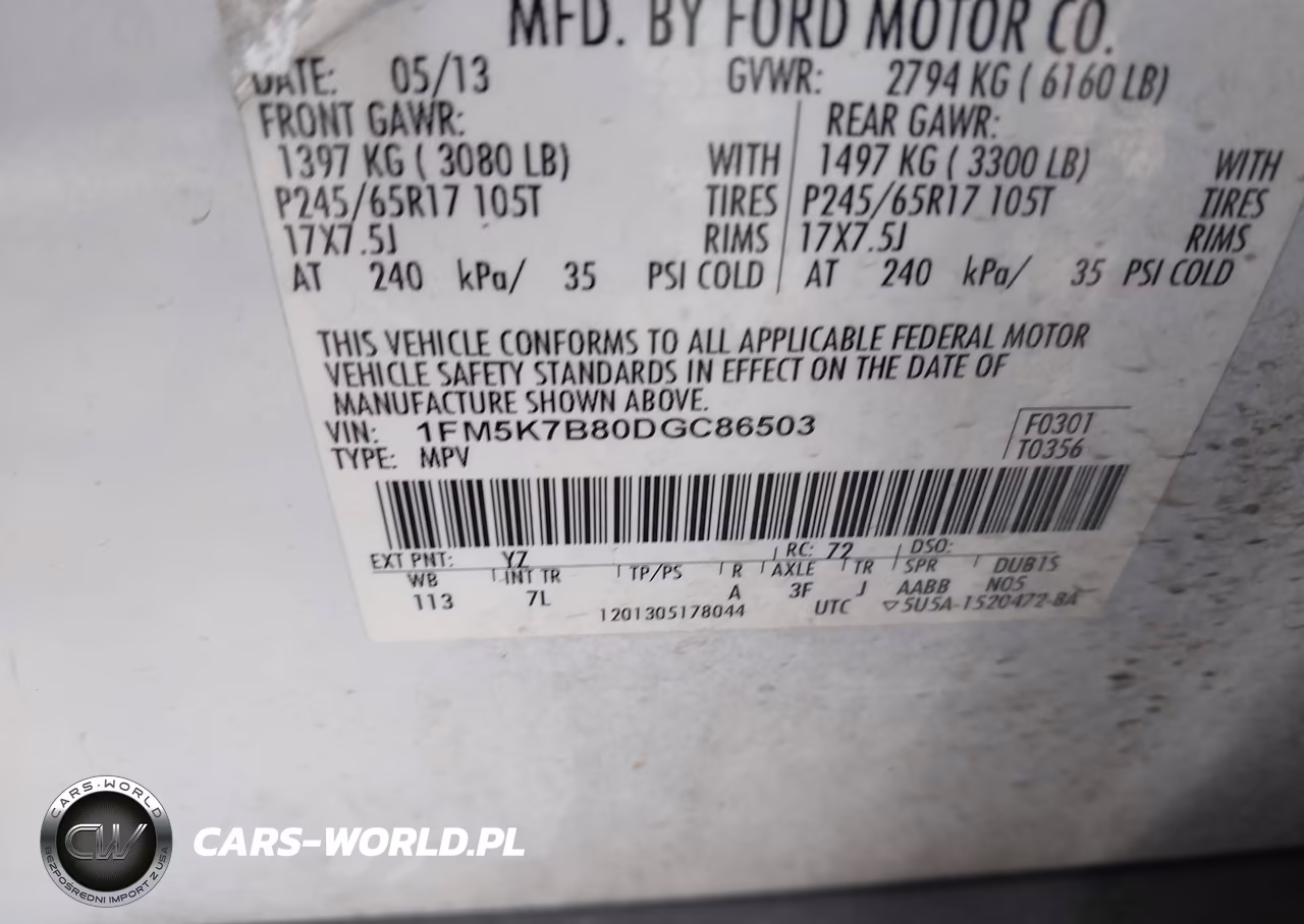2013 Ford Explorer VIN:1FM5K7B80DGC86503 - 9