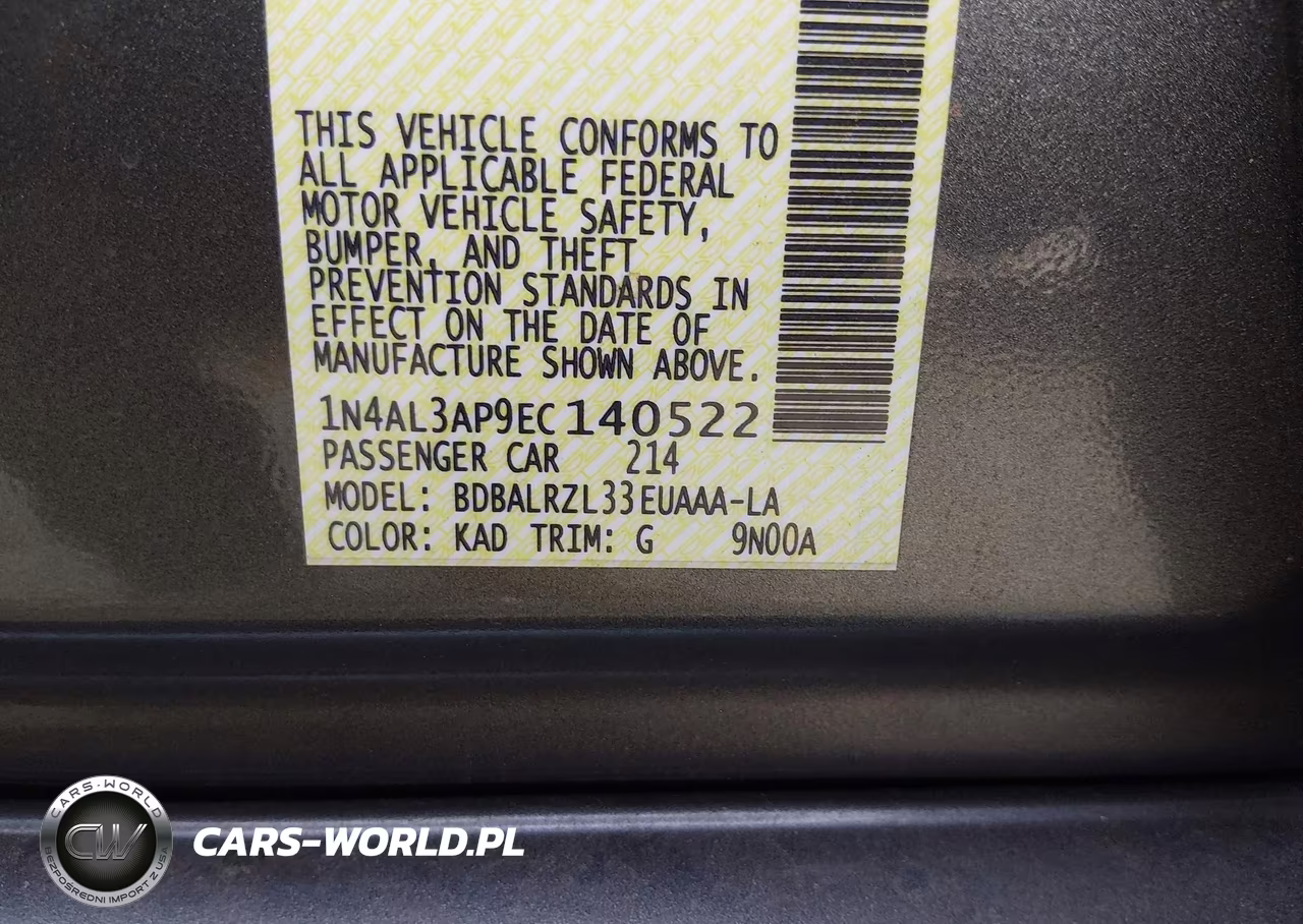 2014 Nissan Altima 2.5 S VIN:1N4AL3AP9EC140522 - 9