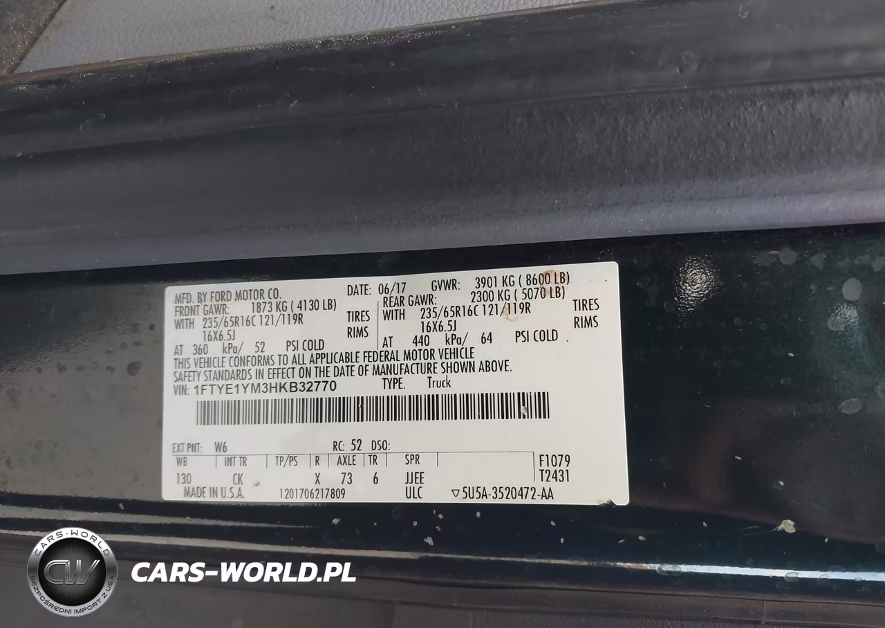 2017 Ford Transit-150 VIN:1FTYE1YM3HKB32770 - 9