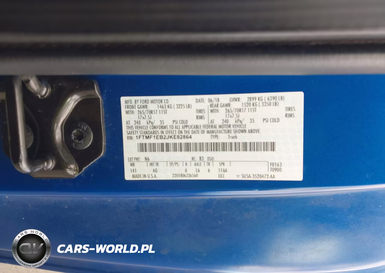 2018 Ford F-150 Xl VIN:1FTMF1EB2JKE82864 - 9