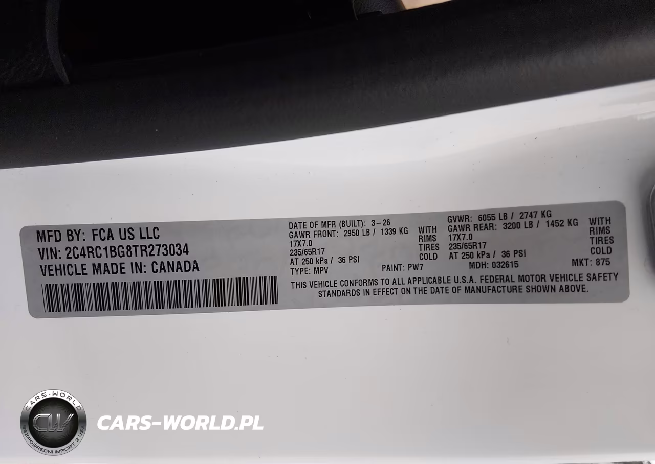2026 Chrysler Pacifica Select VIN:2C4RC1BG8TR273034 - 9