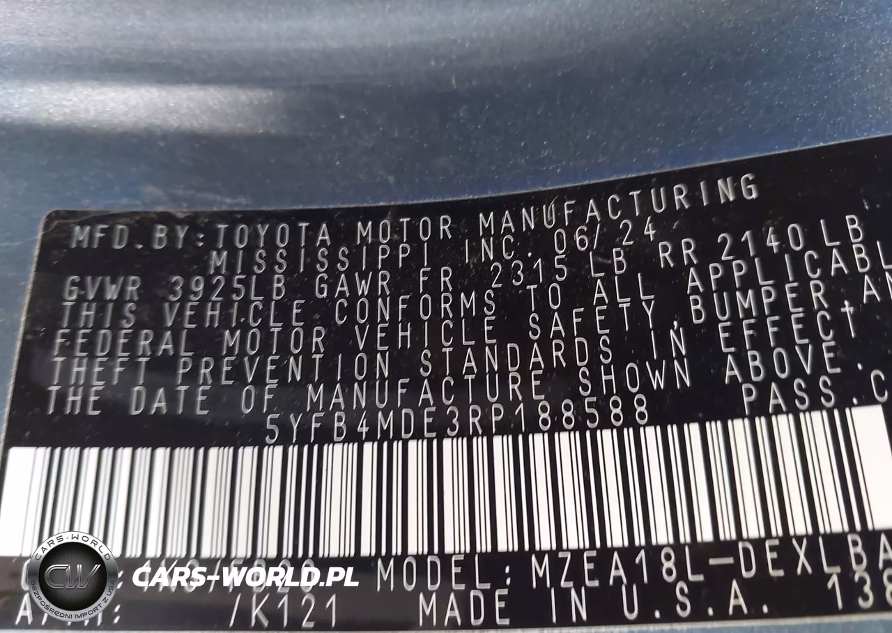 2024 Toyota Corolla Le VIN:5YFB4MDE3RP188588 - 18