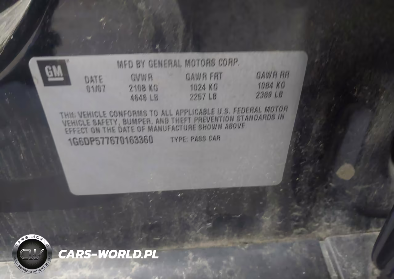 2007 Cadillac Cts Standard VIN:1G6DP577670163360 - 9