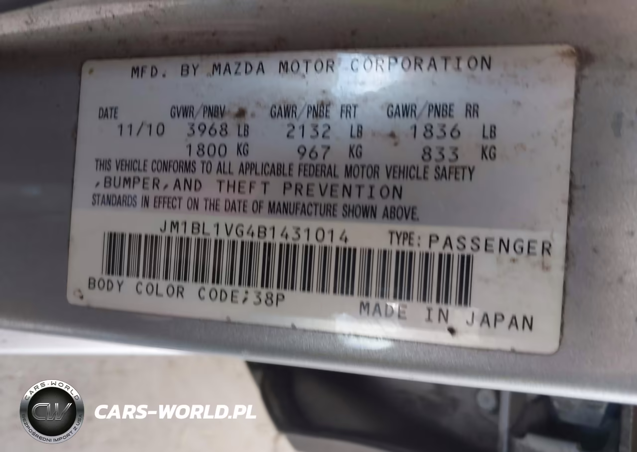 2011 Mazda Mazda3 I Touring VIN:JM1BL1VG4B1431014 - 9