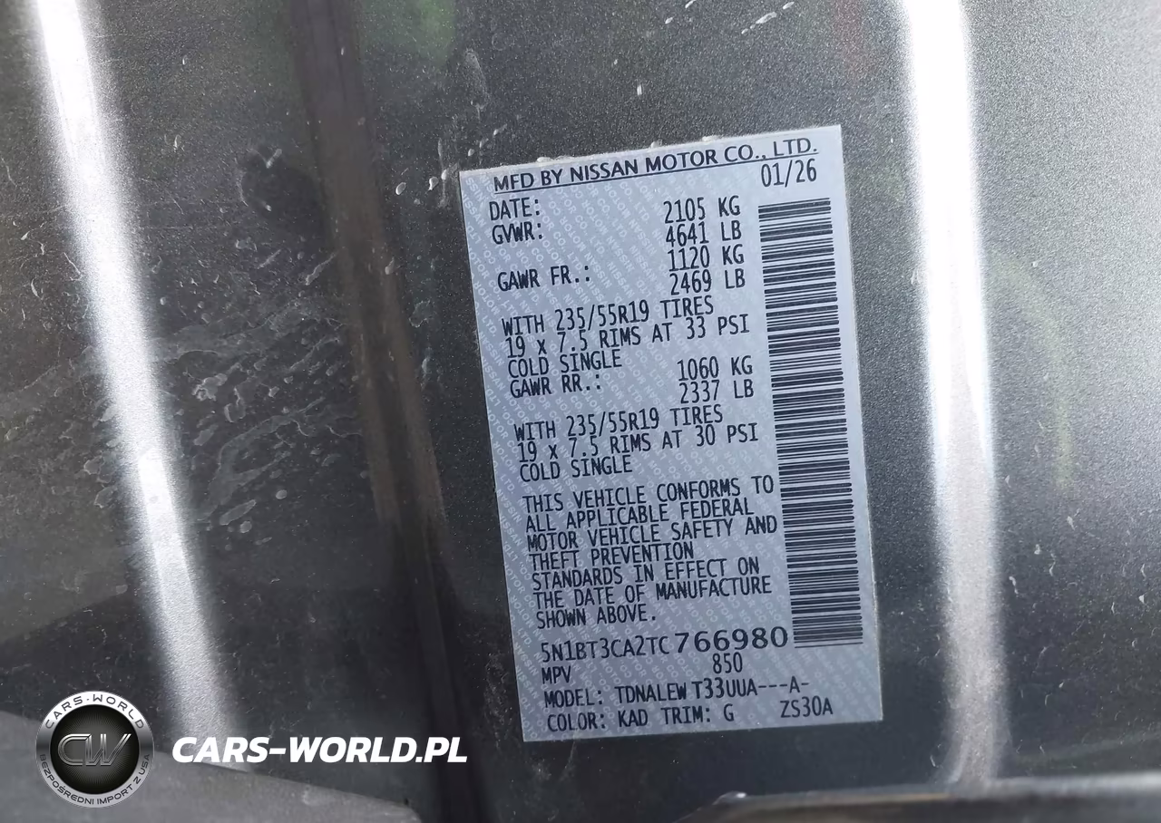 2026 Nissan Rogue Sl VIN:5N1BT3CA2TC766980 - 9