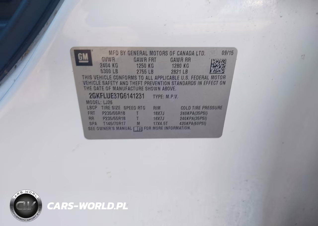 2016 GMC Terrain Slt VIN:2GKFLUE37G6141231 - 9