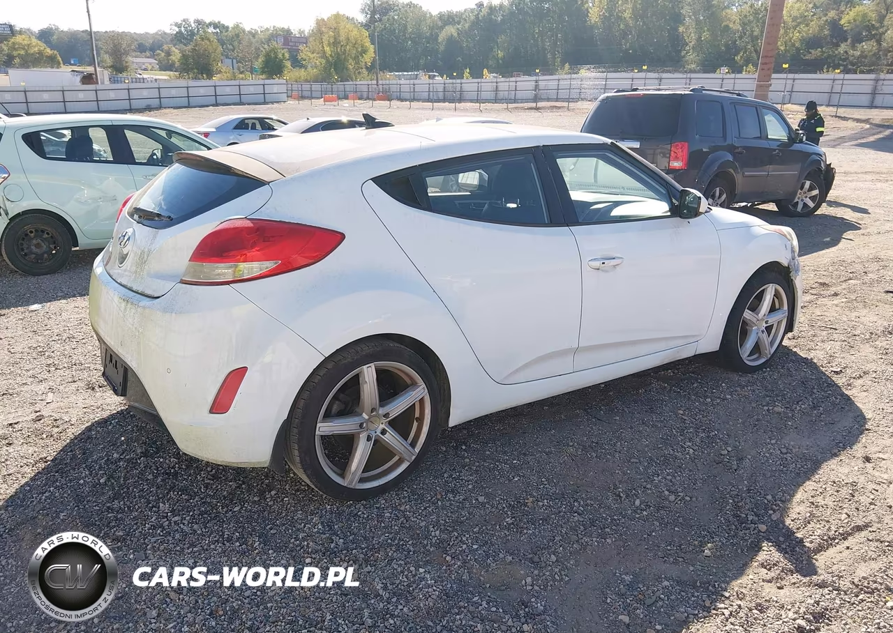 2013 Hyundai Veloster Base W-Black VIN:KMHTC6AD9DU105591 - 4