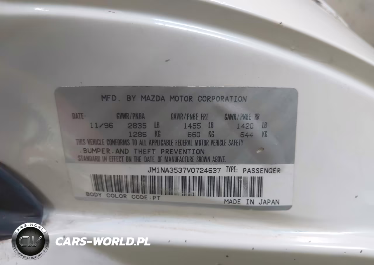 1997 Mazda Mx-5 Miata Leather Pkg-M Edition-Popular Equipment Pkg-R Pkg.-Sto-Touring Pkg VIN:JM1NA3537V0724637 - 9