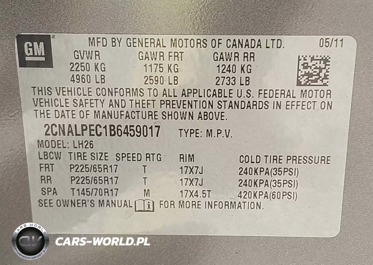 2011 Chevrolet Equinox 2Lt VIN:2CNALPEC1B6459017 - 9