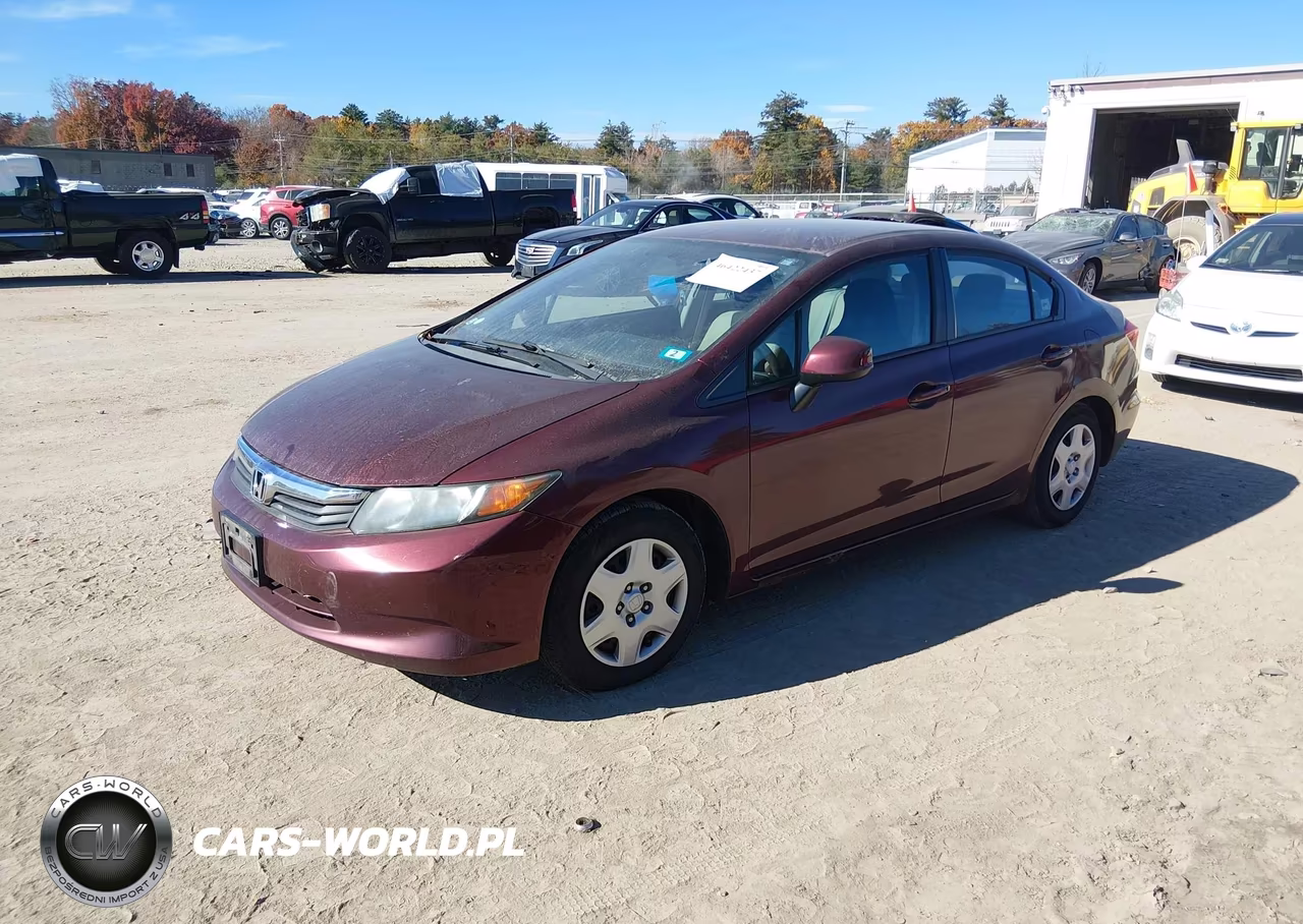 2012 Honda Civic Lx VIN:2HGFB2F57CH607498 - 2