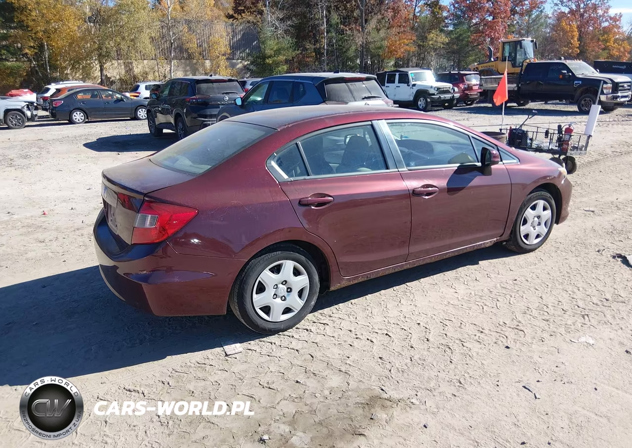 2012 Honda Civic Lx VIN:2HGFB2F57CH607498 - 4