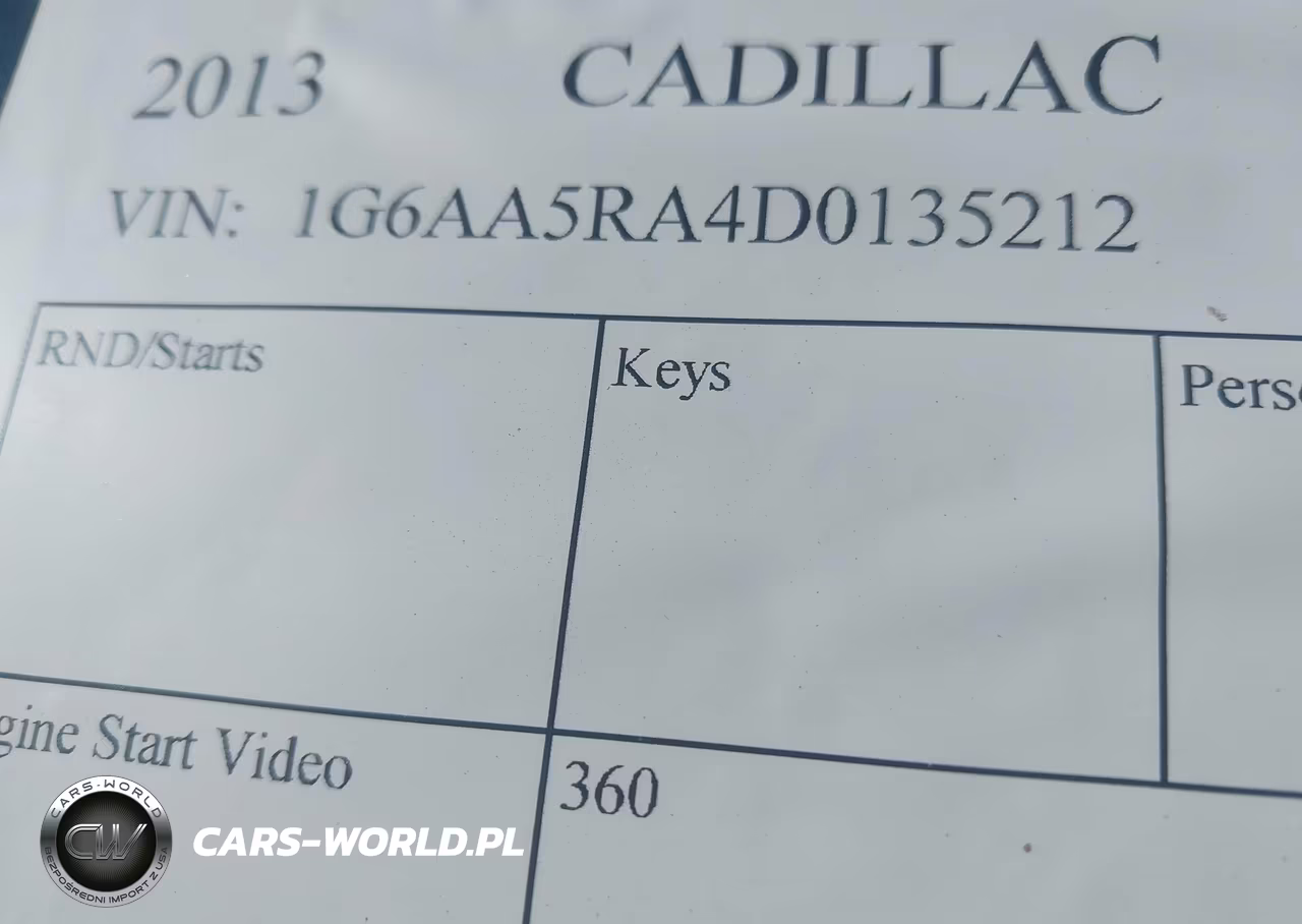 2013 Cadillac Ats Standard VIN:1G6AA5RA4D0135212 - 13