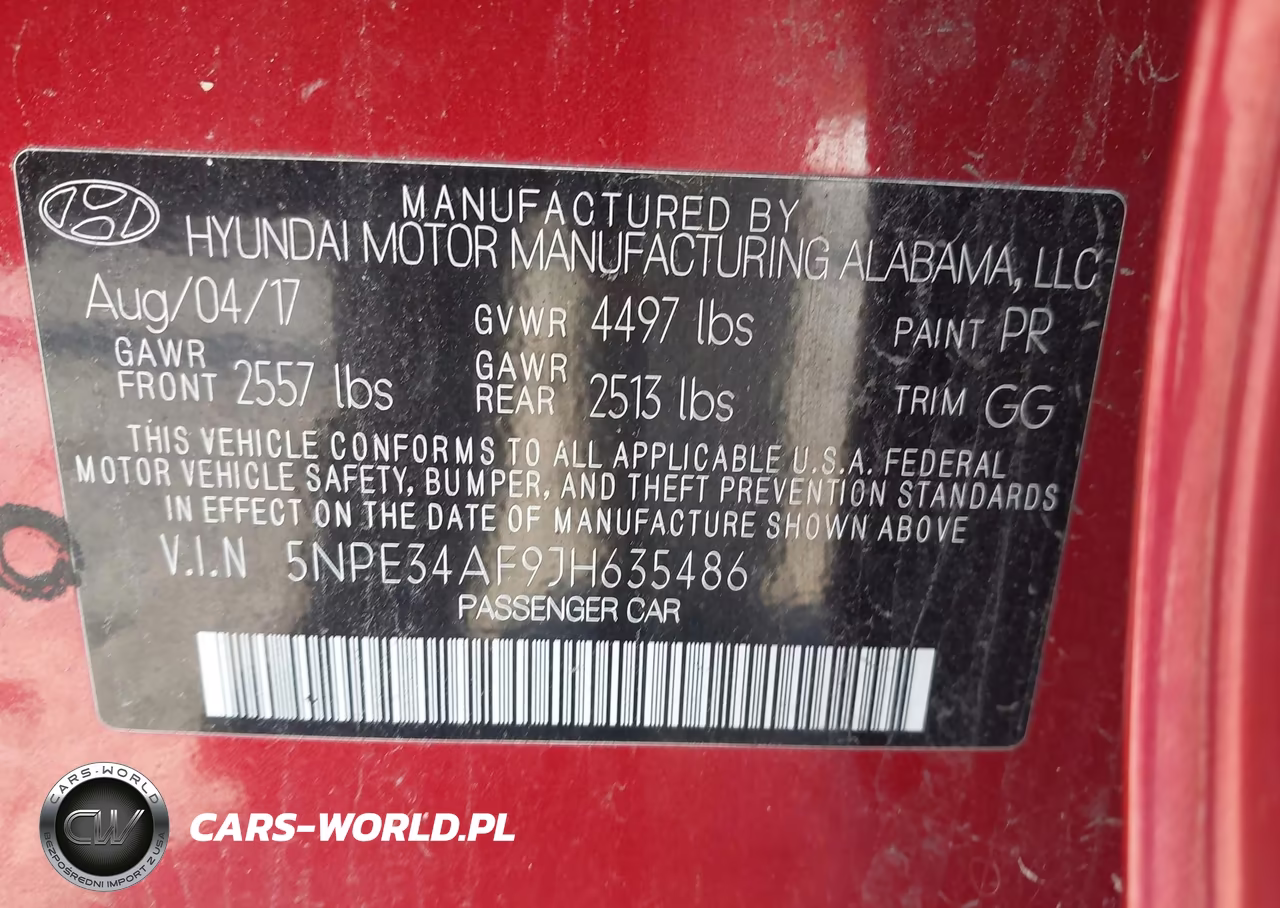 2018 Hyundai Sonata Sel VIN:5NPE34AF9JH635486 - 9